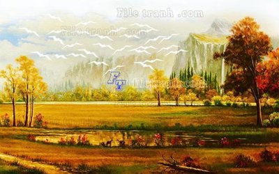 Ảnh gốc File in tranh tường hiện đại FT24208 (nét căng) in mica