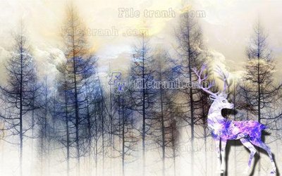 File gốc File in tranh tường hiện đại FT24223 (in 3D) cho trang trí