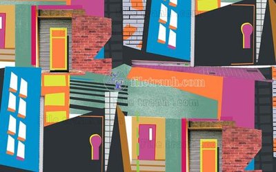 File in mica File in tranh tường hiện đại FT24275 (ảnh gốc) đẹp