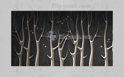 File PSD File in tranh tường hiện đại FT24388 (bản gốc) đã tách nền