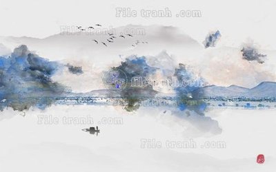 File in mica File in tranh tường hiện đại FT24393 (bản gốc) siêu trong