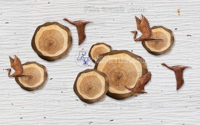 File in lụa File in tranh tường hiện đại FT24455 (hoa văn) File in tranh tường hiện đại FT24455