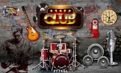 File tranh in trần File psd tường quán cà phê FT2446 (ảnh gốc siêu nét)