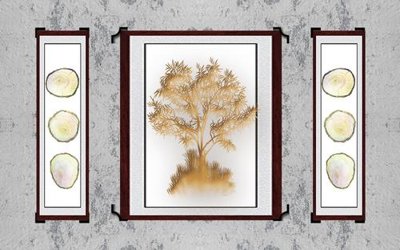 File tranh PSD File in tranh tường hiện đại FT24606 chất lượng cao