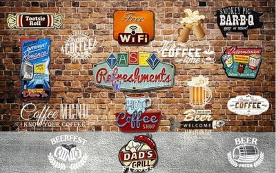 File gốc File psd tường quán cà phê FT2585 (trang trí) phòng trẻ em