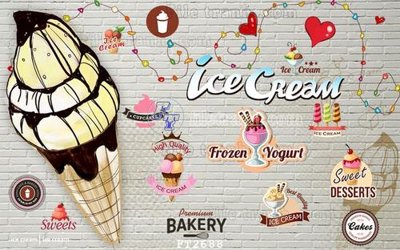 File gốc in ấn File psd tường quán cà phê FT2688 độ phân giải cao