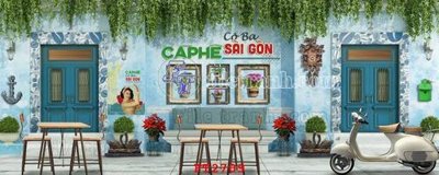 File gốc File psd tường quán cà phê FT2709 (thiết kế) độc quyền