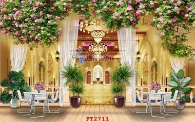 File tranh in tráng gương File psd tường quán cà phê FT2711 (siêu nét)