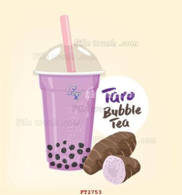 File gốc File psd tường quán cà phê FT2753 (in mica) làm quà tặng