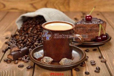 Tệp tin gốc File psd tường quán cà phê FT2804 (dùng cho in) File psd tường quán cà phê FT2804