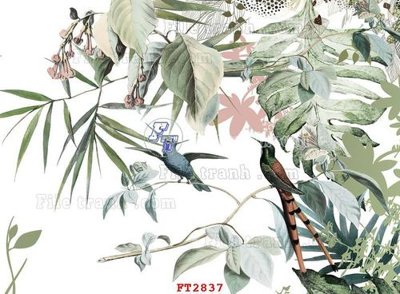 File gốc File psd tường quán cà phê FT2837 (in lụa) tranh mã đáo