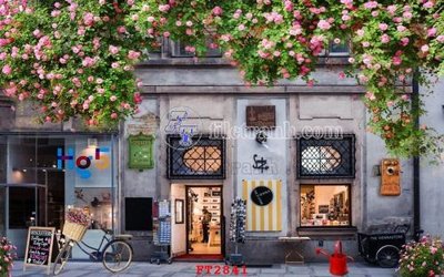 Tải file File psd tường quán cà phê FT2841 (gốc) in trên mọi chất liệu