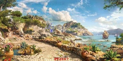 Tải file File psd tường quán cà phê FT2867 (ảnh gốc) in gạch men