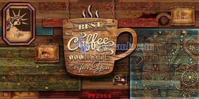 File tranh File psd tường quán cà phê FT2954 (ảnh gốc) in trần nhà