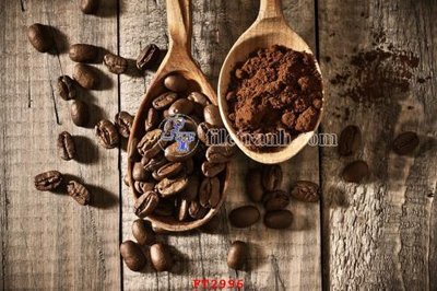 File ảnh File psd tường quán cà phê FT2996 (gốc) dùng in Pano