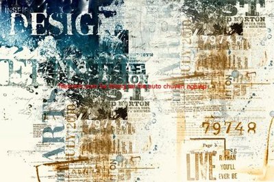 File in trần File tranh dán tường cà phê nhà hàng FT3105 (bản gốc 3D) sống động