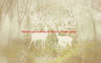 File in ấn File tranh dán tường cà phê nhà hàng FT3204 chuyên nghiệp