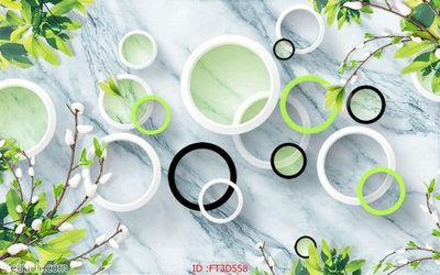 File gốc Tường nền 3D hiện đại FT3D558 (phong cách) châu Âu