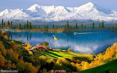 File gốc Tường nền 3D hiện đại FT3D581 (in tráng gương) ốp tường