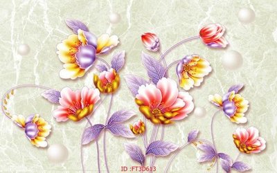 File tranh Tường nền 3D hiện đại FT3D613 (gốc) chủ đề thành phố