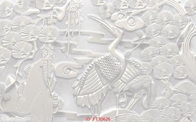 Download file Tường nền 3D hiện đại FT3D626 (gốc) in mica đèn LED