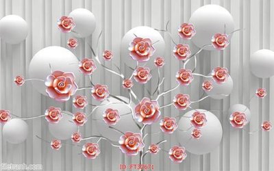 File tranh Tường nền 3D hiện đại FT3D671 (bản gốc) treo quán cafe