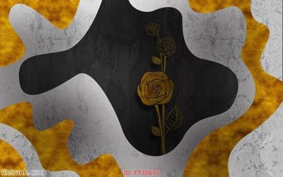 File gốc Tường nền 3D hiện đại FT3D673 (in lụa) tranh phong thủy