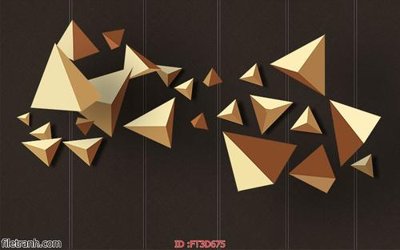 File tranh Tường nền 3D hiện đại FT3D675 (bản gốc) in lụa 5D