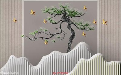 File tranh in trần Tường nền 3D hiện đại FT3D745 (ảnh gốc siêu nét)