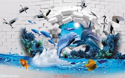 File PSD Tường nền 3D hiện đại FT3D763 (nguyên bản) cho thiết kế