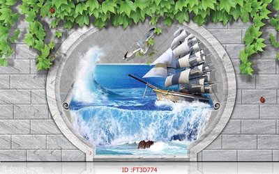 File gốc in ấn Tường nền 3D hiện đại FT3D774 (sẵn sàng tải về)