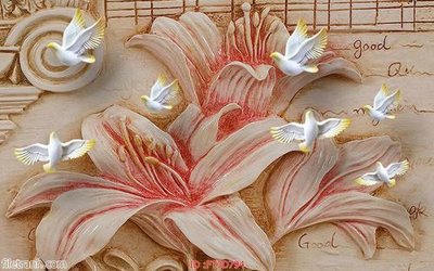 File gốc Tường nền 3D hiện đại FT3D794 (PNG) nền trong suốt