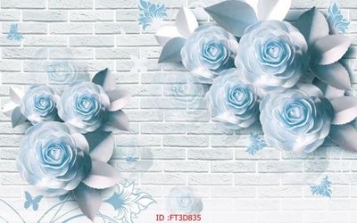 File in mica Tường nền 3D hiện đại FT3D835 (bản gốc) siêu trong