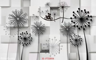 File PSD Tường nền 3D hiện đại FT3D836 (bản gốc) chất lượng nhất