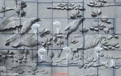 File ảnh Tường nền 3D hiện đại FT3D837 (gốc) in PP, decal