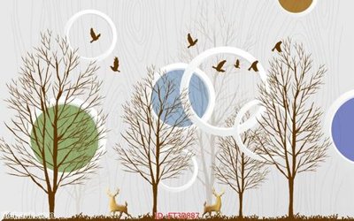 File gốc Tường nền 3D hiện đại FT3D887 (chuẩn màu) cho in offset