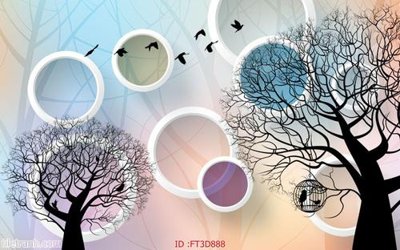 Mua file tranh gốc Tường nền 3D hiện đại FT3D888 tại Filetranh.com