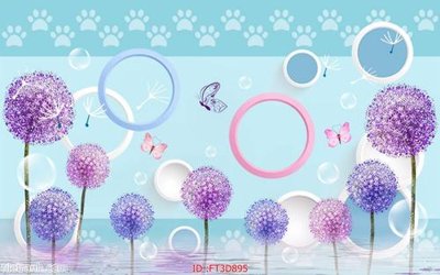 File gốc Tường nền 3D hiện đại FT3D895 (in mica) làm quà tặng