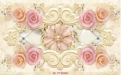 File gốc Tường nền 3D hiện đại FT3D903 (bản quyền) cho in ấn