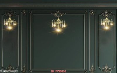 File tranh Tường nền 3D hiện đại FT3D916 (gốc) phong cách tối giản