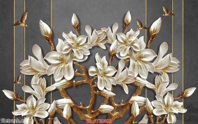 File gốc Tường nền 3D hiện đại FT3D923 (in lụa) cao cấp