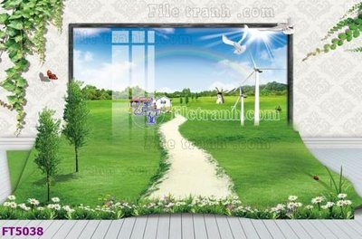 Cung cấp file tranh gốc Filetranh tường nền nhà hàng KTV FT5038 độc quyền
