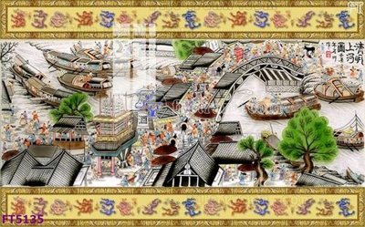 File in trần Filetranh tường nền nhà hàng KTV FT5135 (bản gốc 3D) sống động