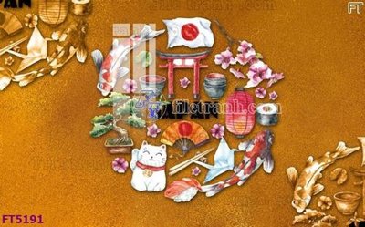 File tranh Filetranh tường nền nhà hàng KTV FT5191 (bản gốc) in lụa 3D