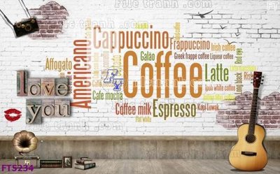 File in trần Filetranh tường nền nhà hàng KTV FT5234 (bản gốc 3D) sống động