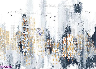 Ảnh gốc file in lụa Filetranh tường nền nhà hàng KTV FT5494 chi tiết