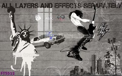 File gốc Filetranh tường nền nhà hàng KTV FT5512 (in 3D) cho trang trí