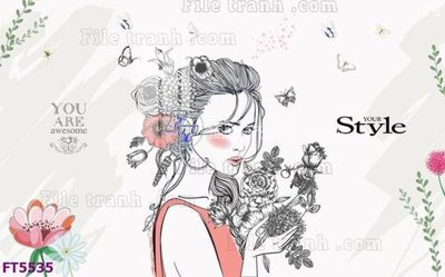 Tải file gốc Filetranh tường nền nhà hàng KTV FT5535 (bản PSD) chỉnh sửa được