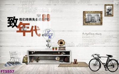 File gốc Filetranh tường nền nhà hàng KTV FT5557 (cho in UV) siêu nét