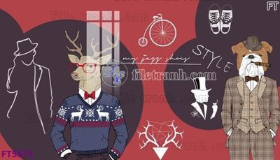 File gốc Filetranh tường nền nhà hàng KTV FT5571 (trang trí) phòng làm việc